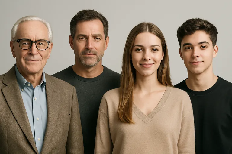 Kenmerken per generatie in vogelvlucht