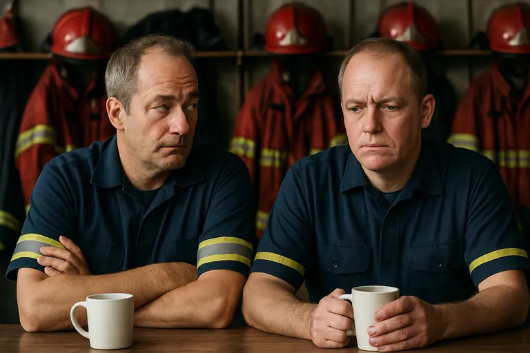 Wat is droge humor in brandweercartoons