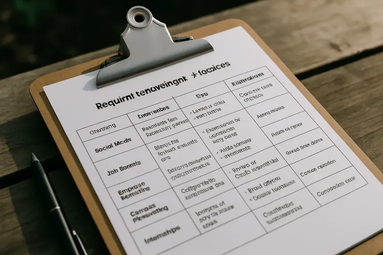 Wervingskanalen en tactieken