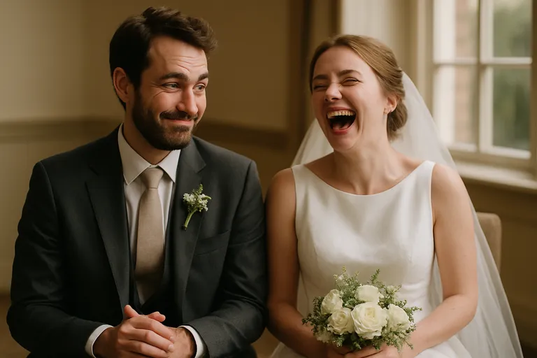 Zo schrijf en breng je huwelijk humor met een droog randje